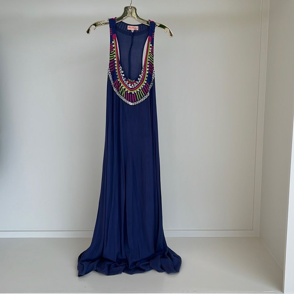 mara hoffman embellished maxi dress